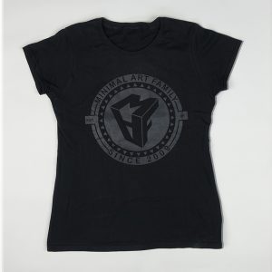 női fekete polo 2009 minimal art family polo design trendi woman tshirt
